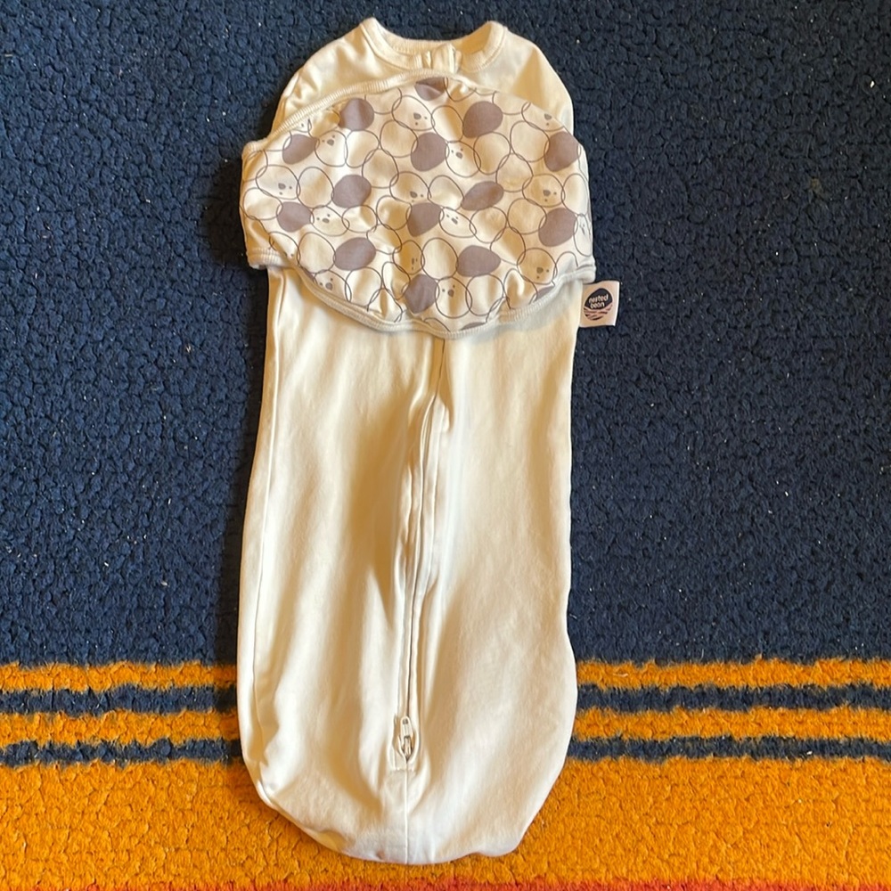 Nested bean swaddle sleepsack